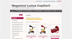 Desktop Screenshot of magazin-lumea-copiilor.ro