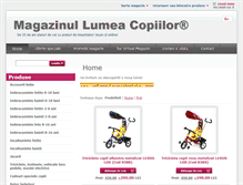 Tablet Screenshot of magazin-lumea-copiilor.ro